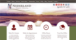 Desktop Screenshot of nederlandfamilydental.com